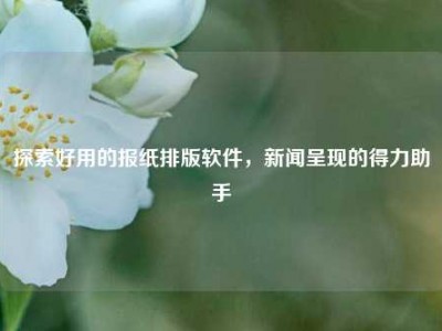 探索好用的报纸排版软件，新闻呈现的得力助手