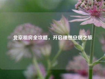 北京租房全攻略，开启理想安居之旅