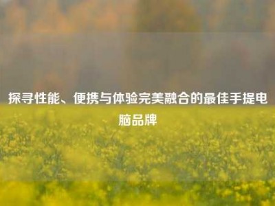 探寻性能、便携与体验完美融合的最佳手提电脑品牌