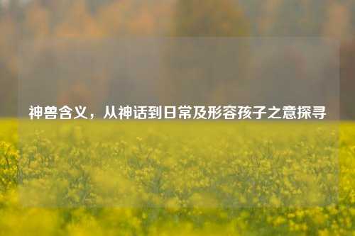 神兽含义,从神话到日常及形容孩子之意探寻