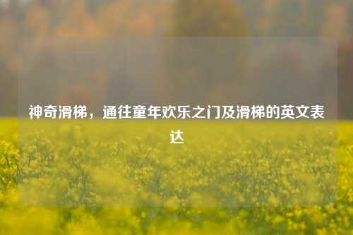 神奇滑梯，通往童年欢乐之门及滑梯的英文表达