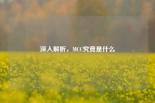 深入解析,MCC究竟是什么