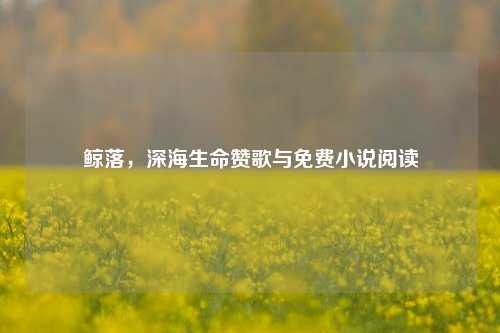 鲸落,深海生命赞歌与免费小说阅读
