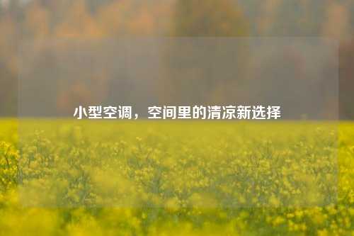 小型空调，空间里的清凉新选择