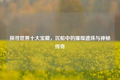 探寻世界十大宝藏,沉船中的璀璨遗珠与神秘传奇